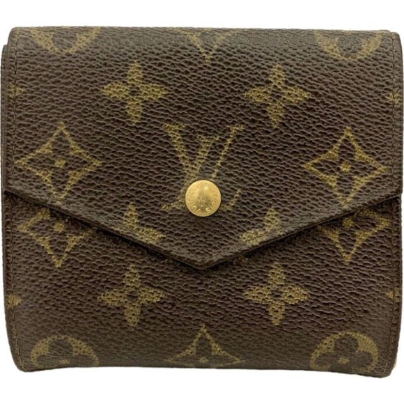 438126X Louis Vuitton Wallet Portefeiulle Elise Brown Monogram - Picture 1 of 9